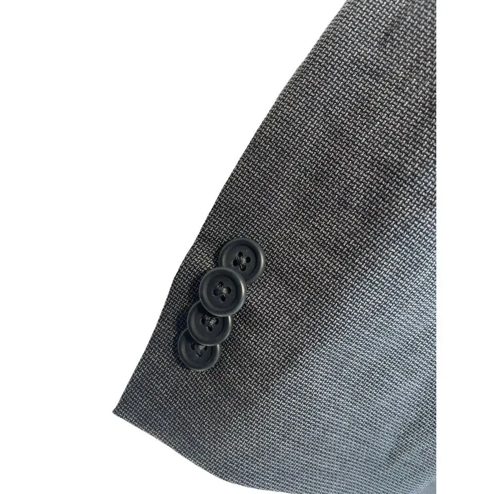 JB Britches Mens 42R Logan Gray Wool Sport Coat Jacket Blazer